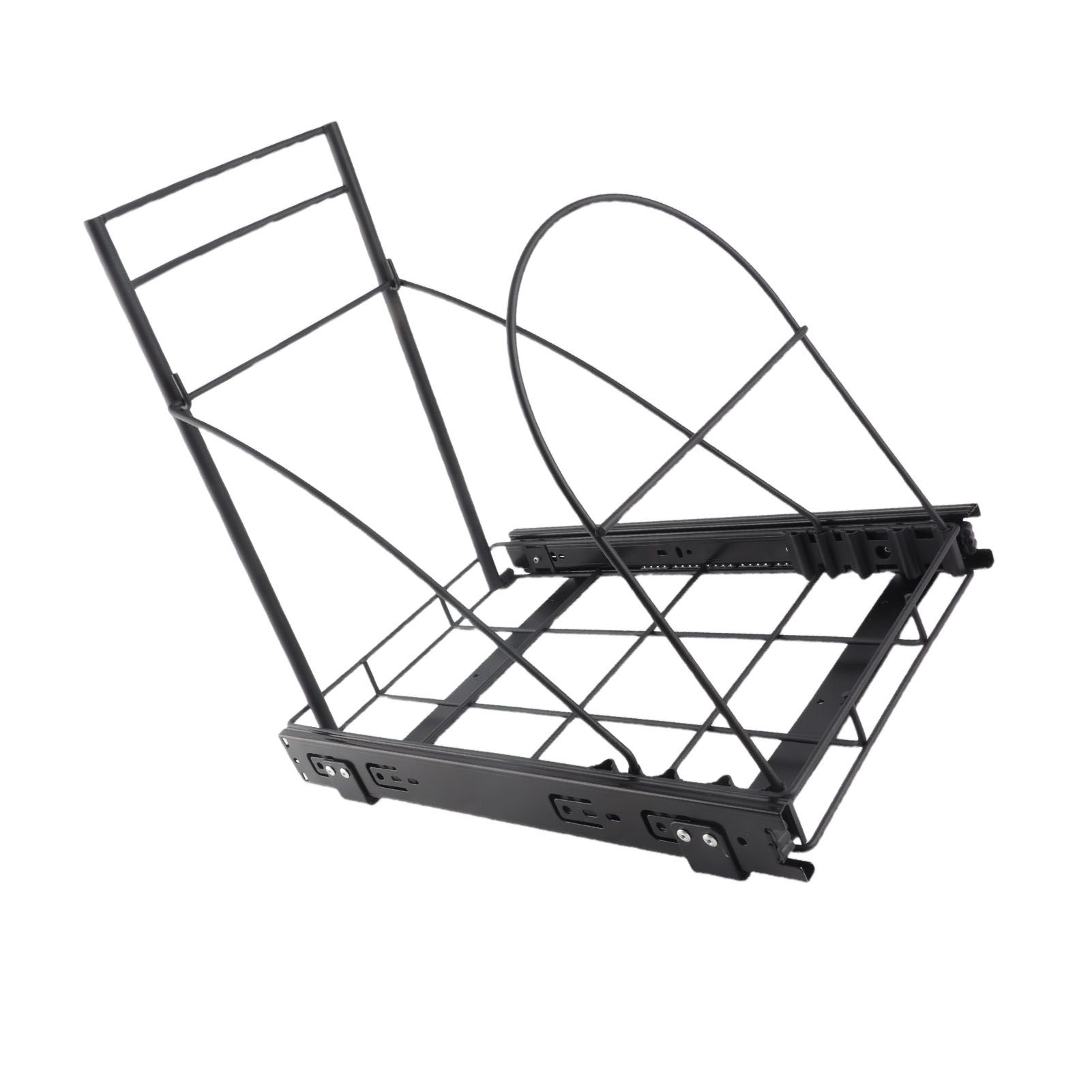 Pull Out Trash Can Rack Heavy Duty Adjustable Quiet Rail Slide Out Trash Can view 4