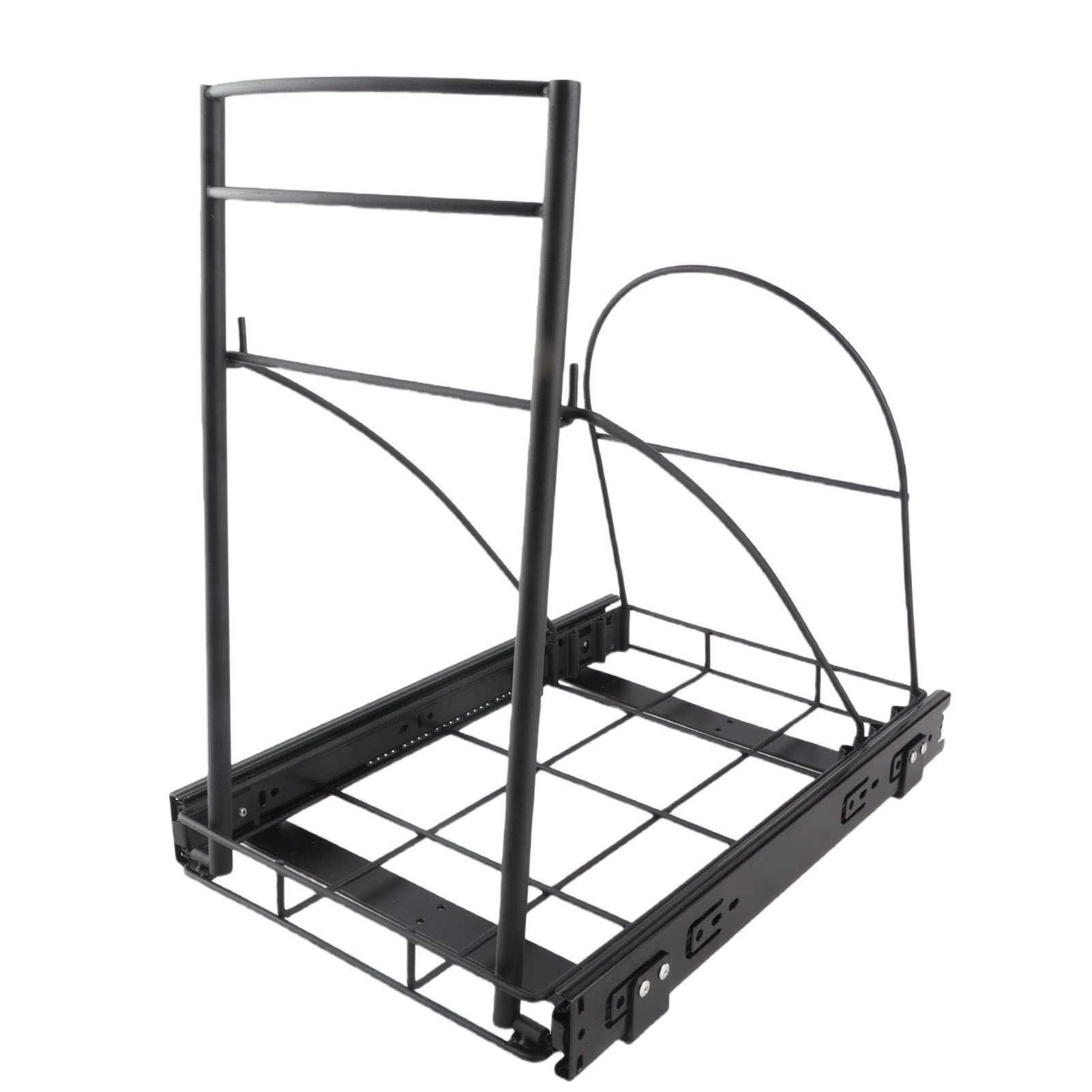 Pull Out Trash Can Rack Heavy Duty Adjustable Quiet Rail Slide Out Trash Can view 5