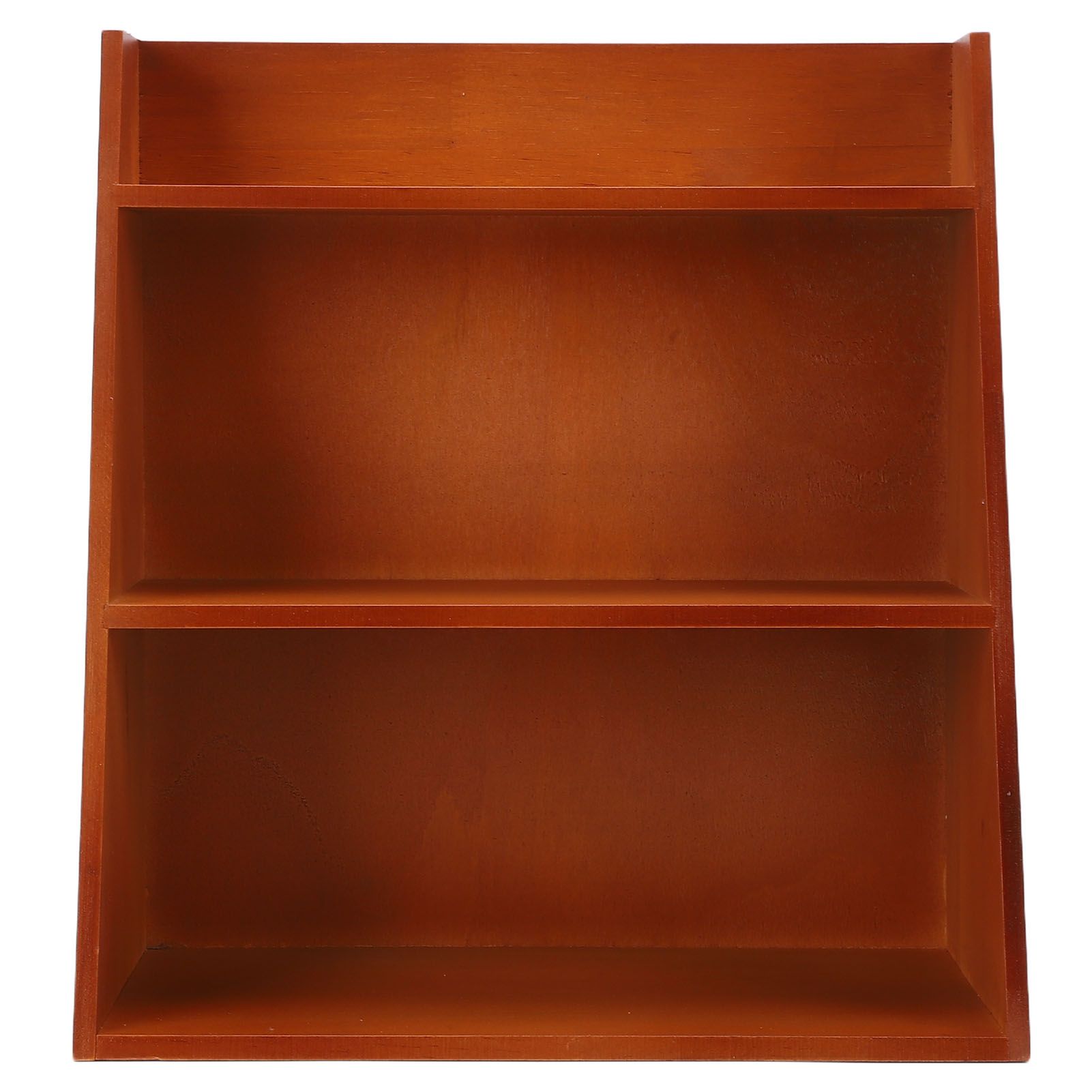 3 Tier Trinket Display Shelf for Wall Countertop Vintage Wooden Shelf Rack for view 4