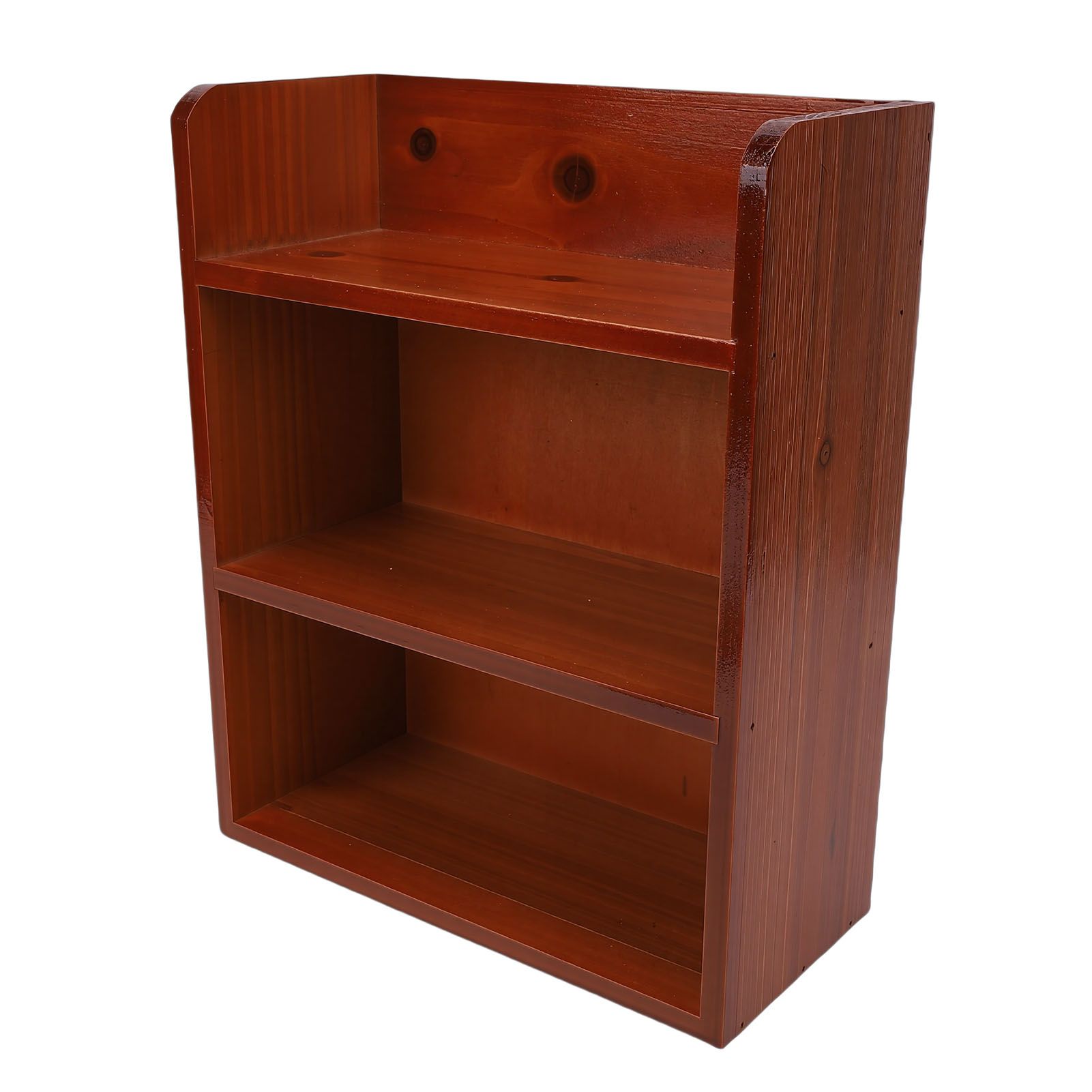 Multi Layer Wood Storage Rack Desktop Wall Mounted Vintage Versatile Sundries