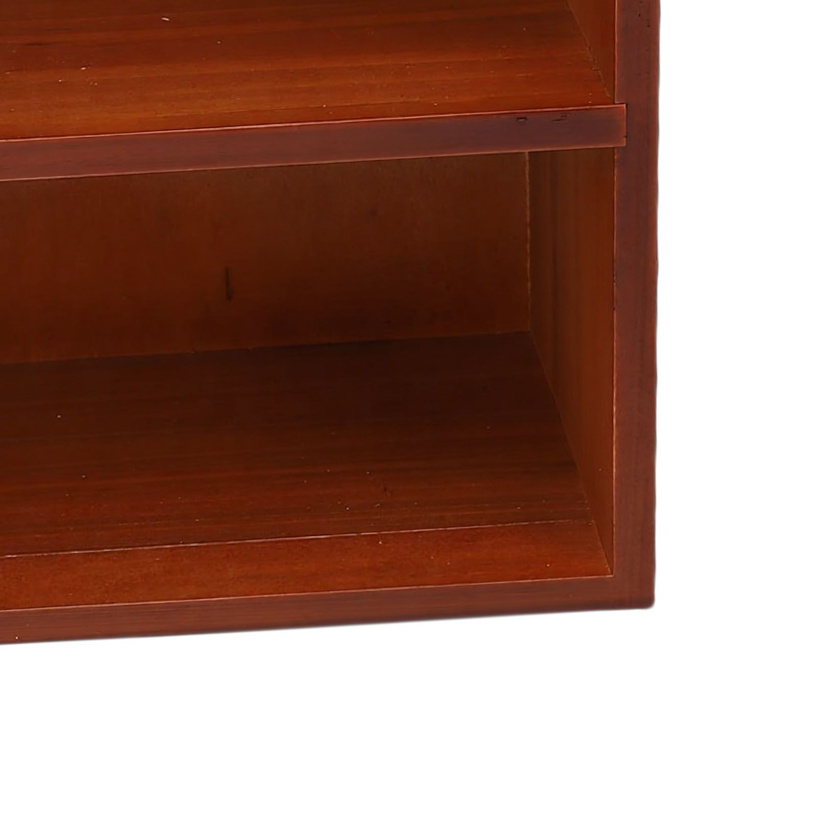 Multi Layer Wood Storage Rack Desktop Wall Mounted Vintage Versatile Sundries view 2