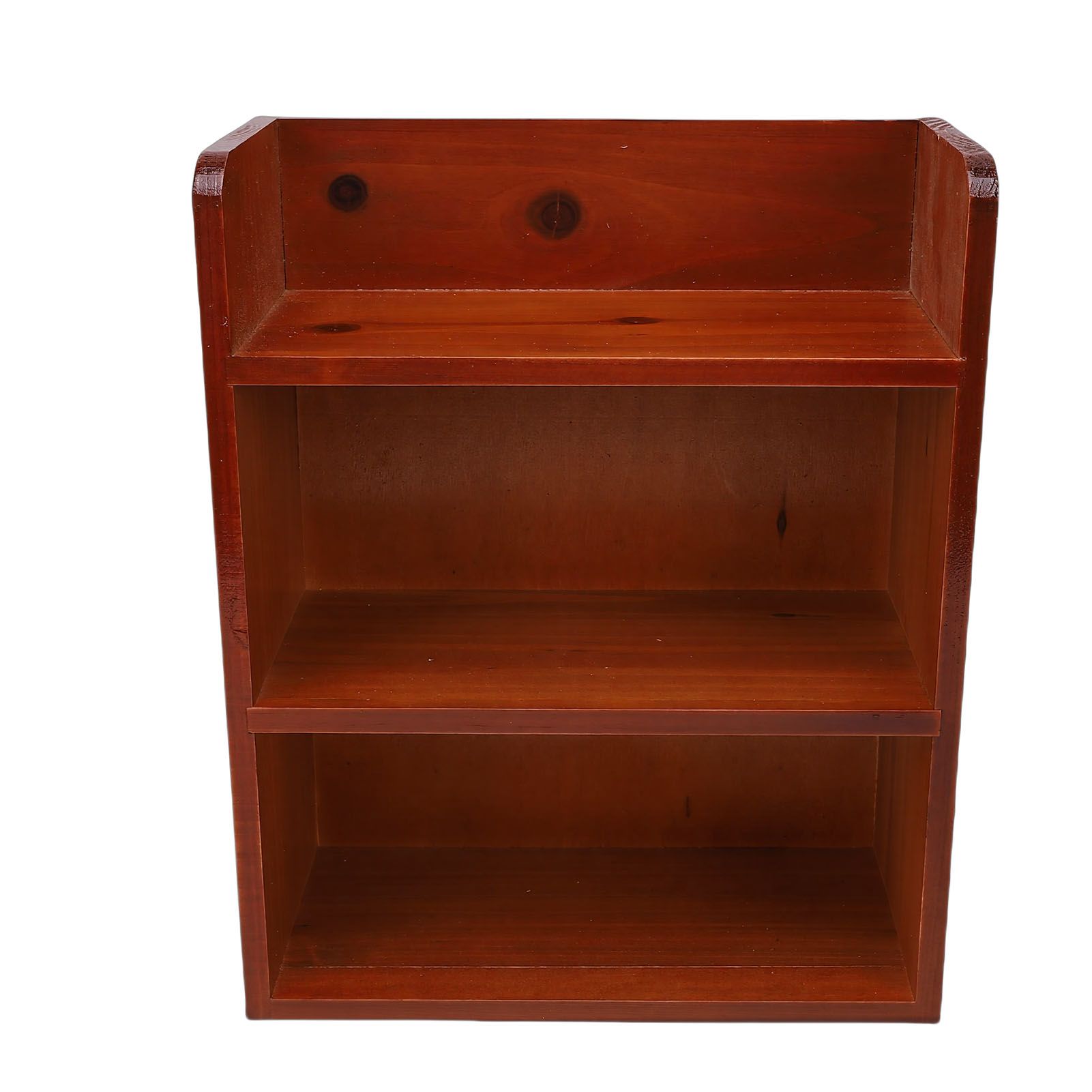 Multi Layer Wood Storage Rack Desktop Wall Mounted Vintage Versatile Sundries view 4