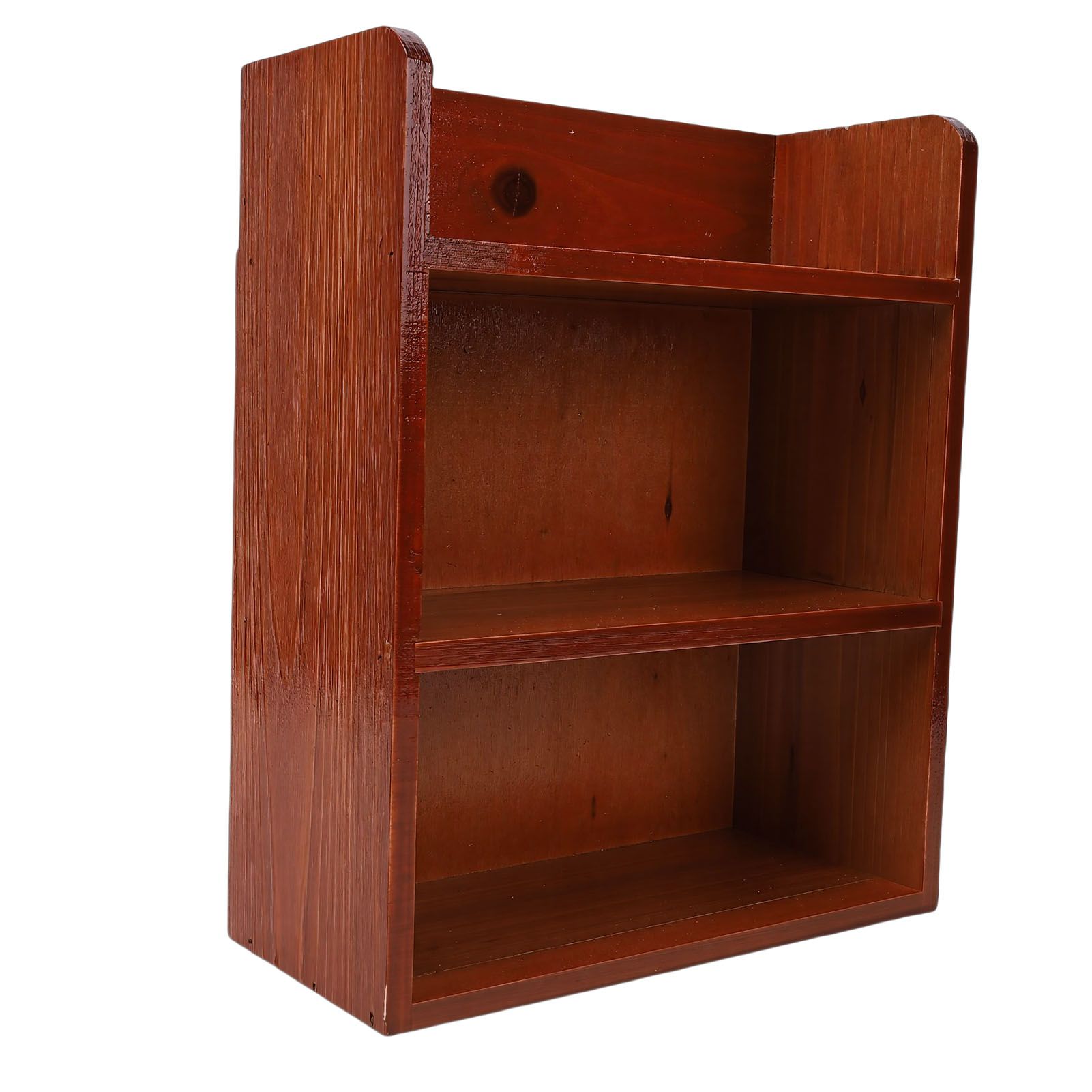 Multi Layer Wood Storage Rack Desktop Wall Mounted Vintage Versatile Sundries view 8