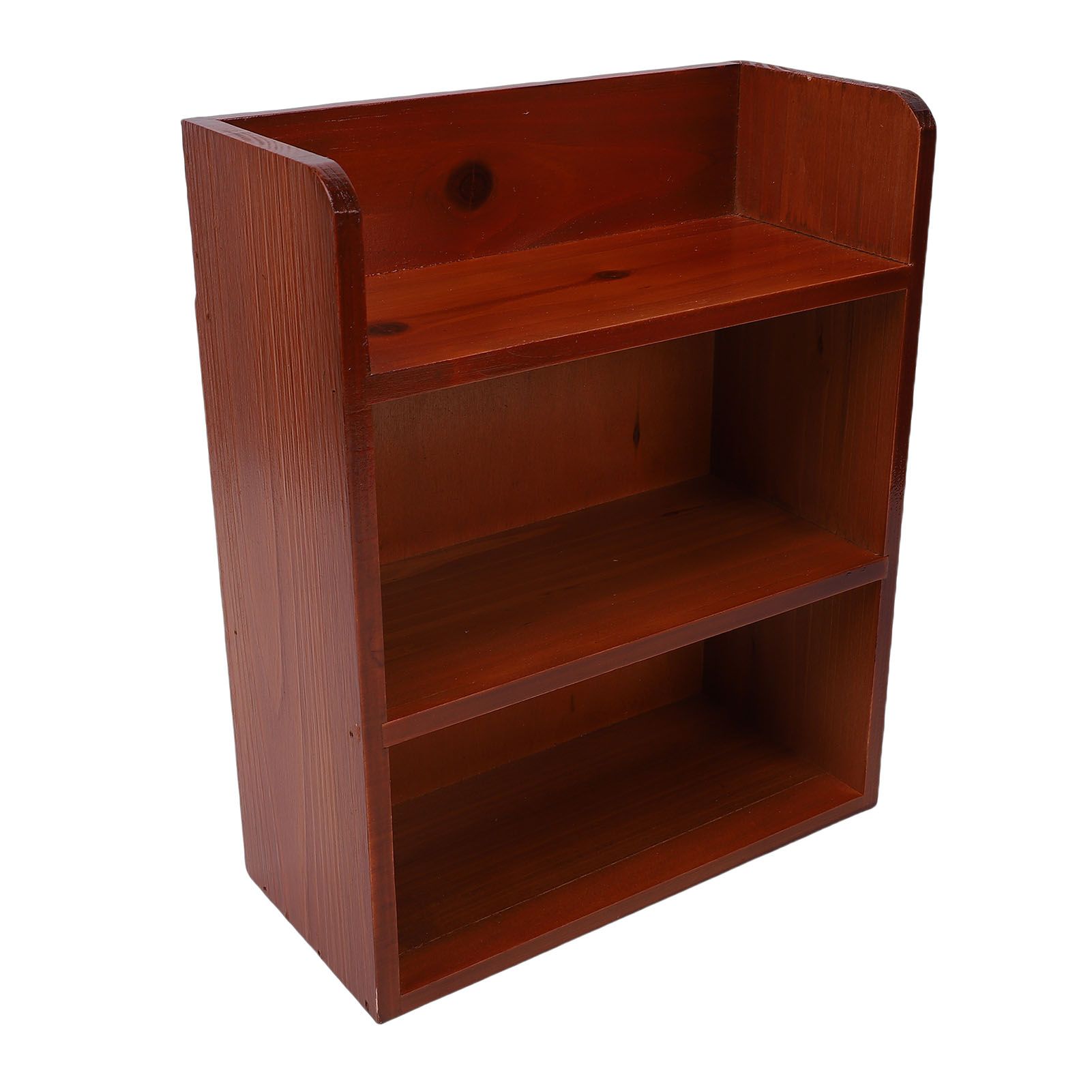 Multi Layer Wood Storage Rack Desktop Wall Mounted Vintage Versatile Sundries view 9