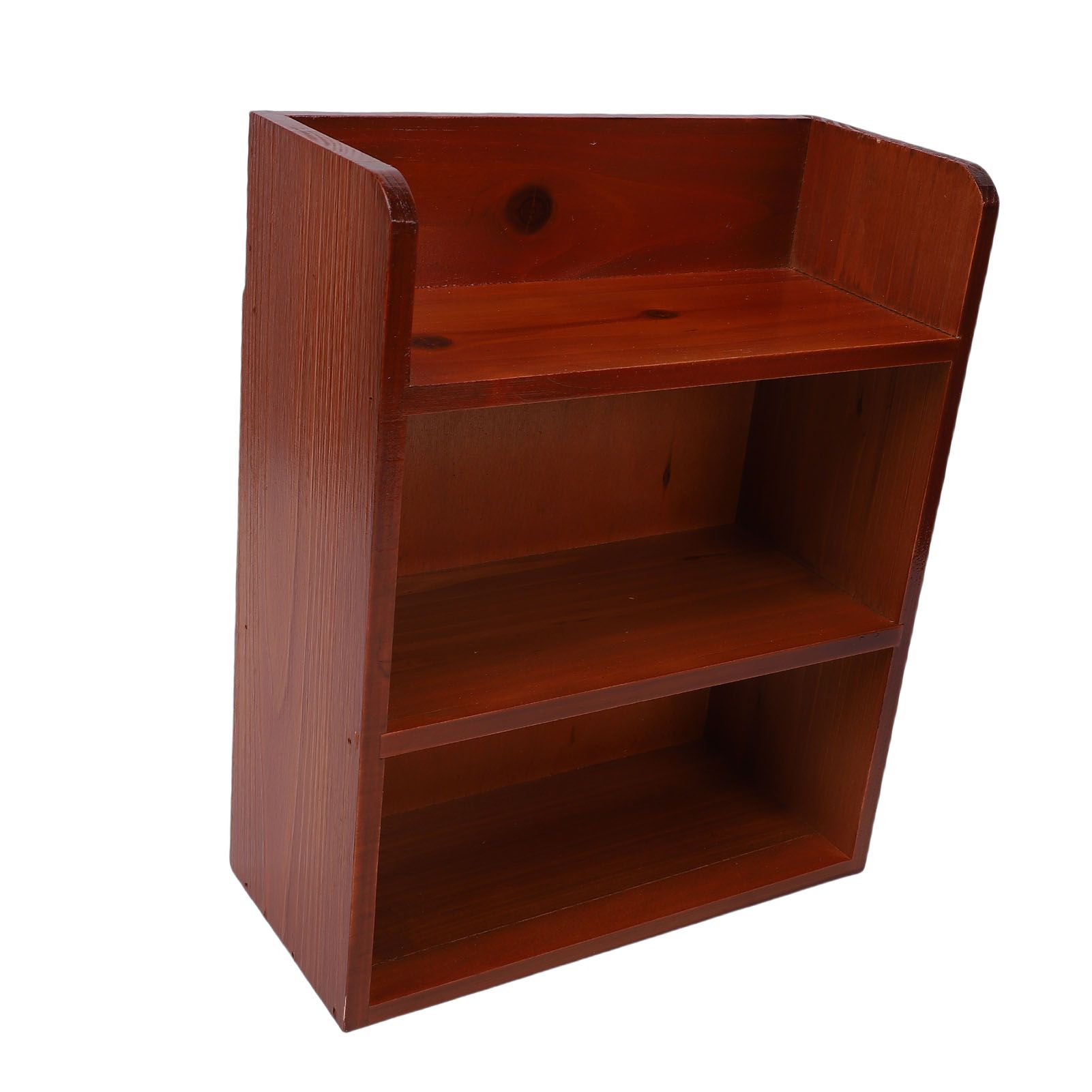 Multi Layer Wood Storage Rack Desktop Wall Mounted Vintage Versatile Sundries view 12