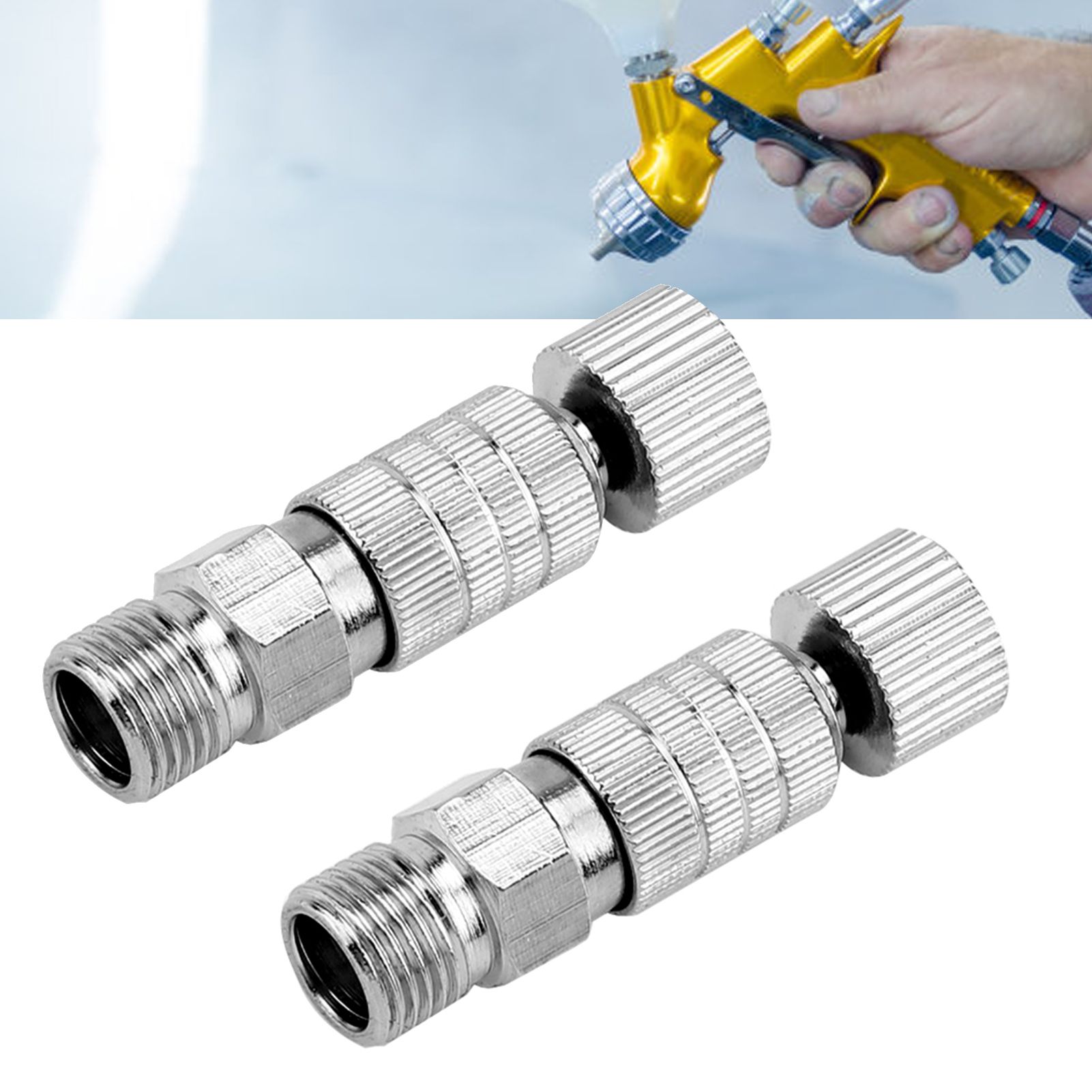 2pcs Airbrush Quick Release Coupling 1/8 Inch Male Female Airbrush Hose view 12