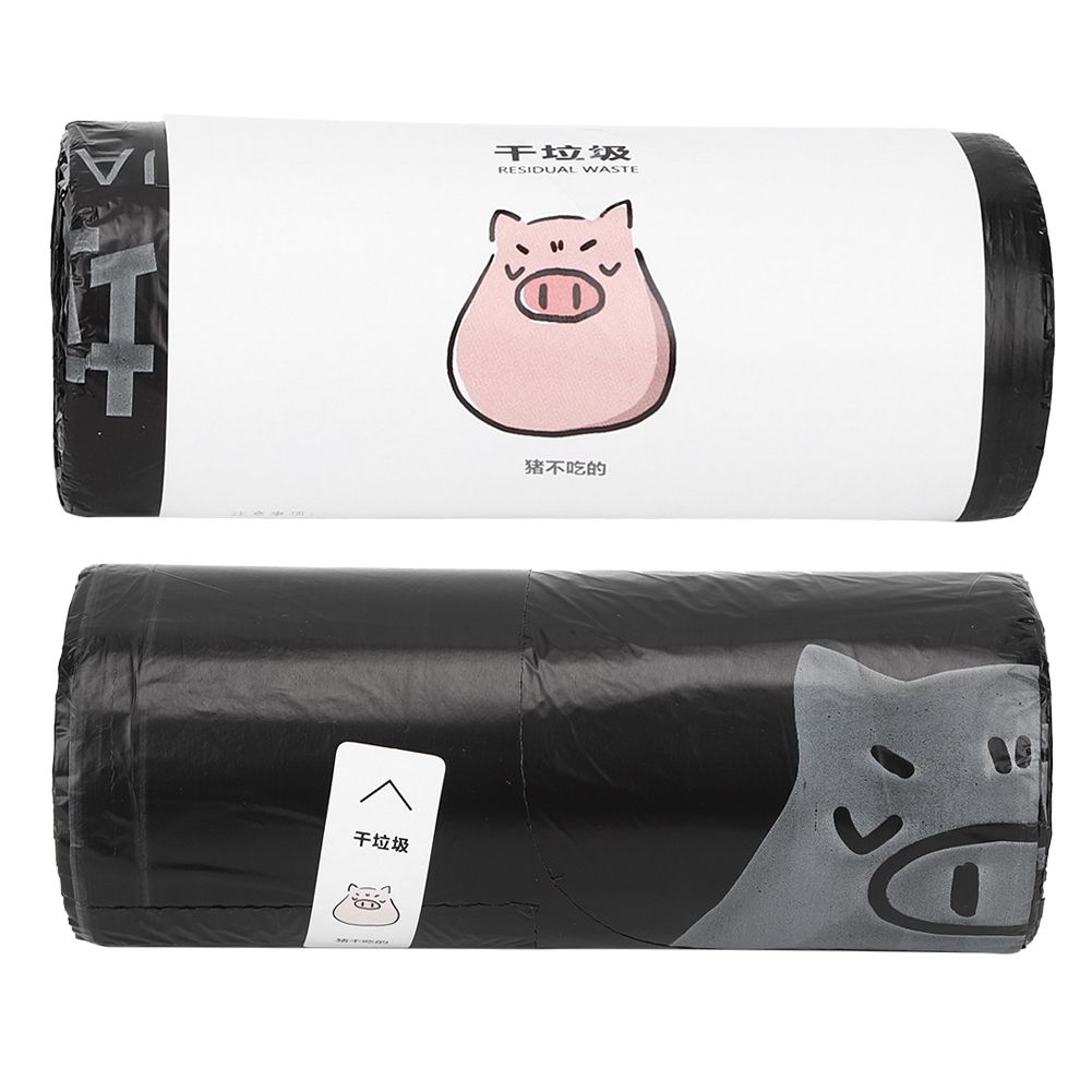 2 Rolls Vest Type Disposable Garbage Bag Portable Household Trash Rubbish Bag — image 1