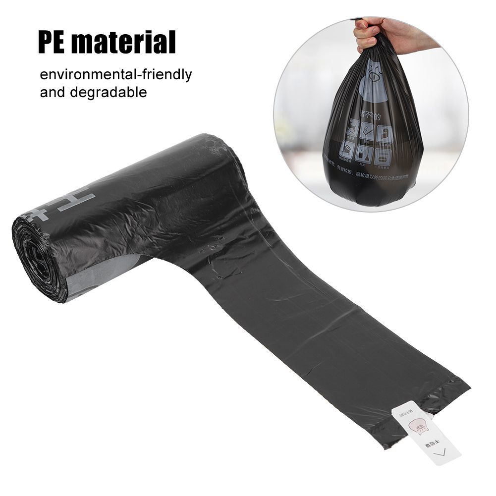 2 Rolls Vest Type Disposable Garbage Bag Portable Household Trash Rubbish Bag view 9