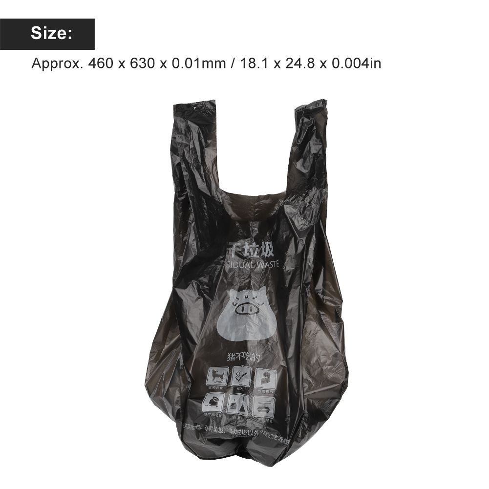 2 Rolls Vest Type Disposable Garbage Bag Portable Household Trash Rubbish Bag view 10