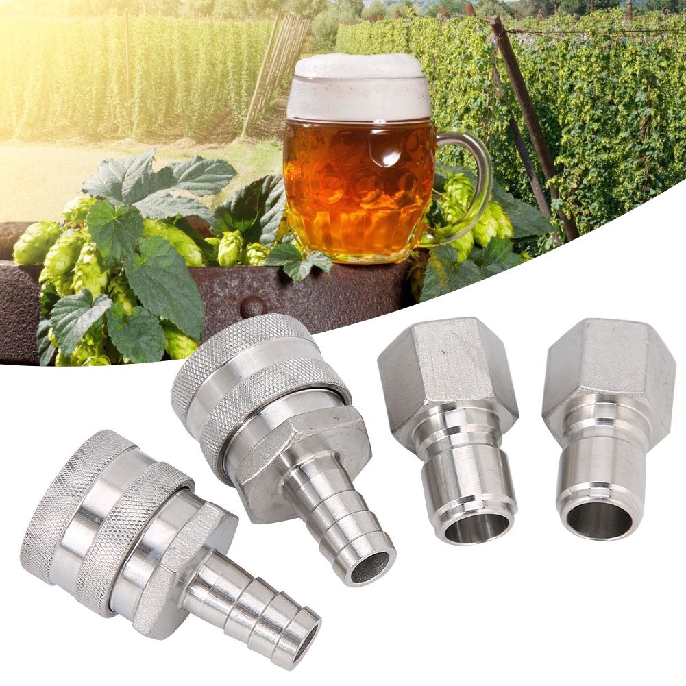 Stainless Steel G1/2in Thread Quick Connector Beer Barrel Connector Adapter view 6