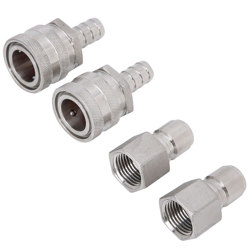 Stainless Steel G1/2in Thread Quick Connector Beer Barrel Connector Adapter view 8