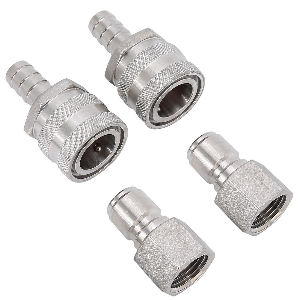 Stainless Steel G1/2in Thread Quick Connector Beer Barrel Connector Adapter view 9