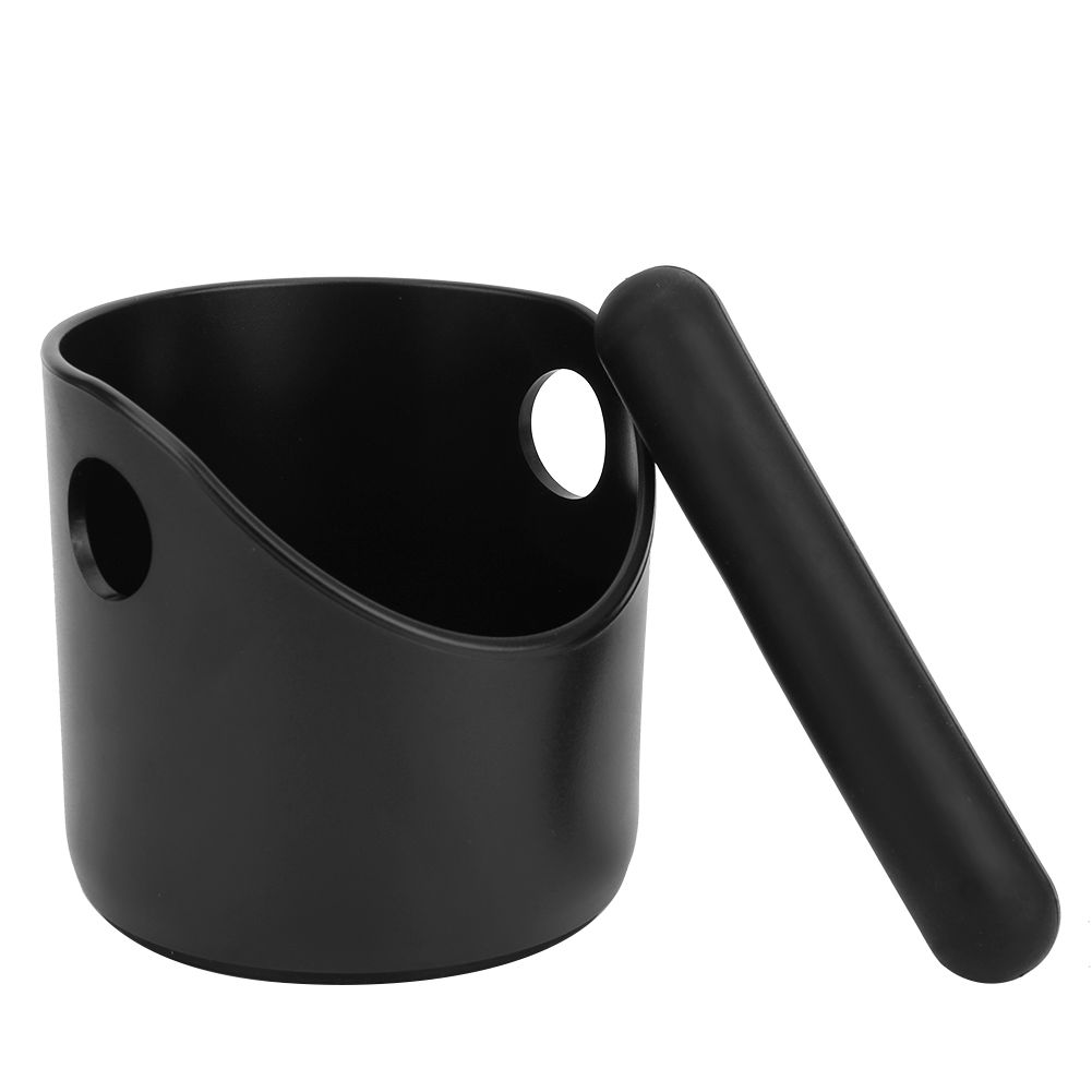 Coffee Knock Box Anti-Slip Coffee Slag Grounds Bucket with Rubber Bar Coffee view 4