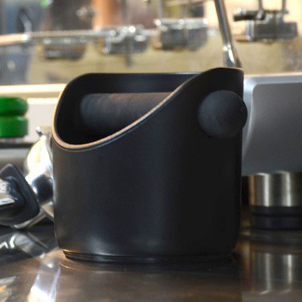 Coffee Knock Box Anti-Slip Coffee Slag Grounds Bucket with Rubber Bar Coffee view 6