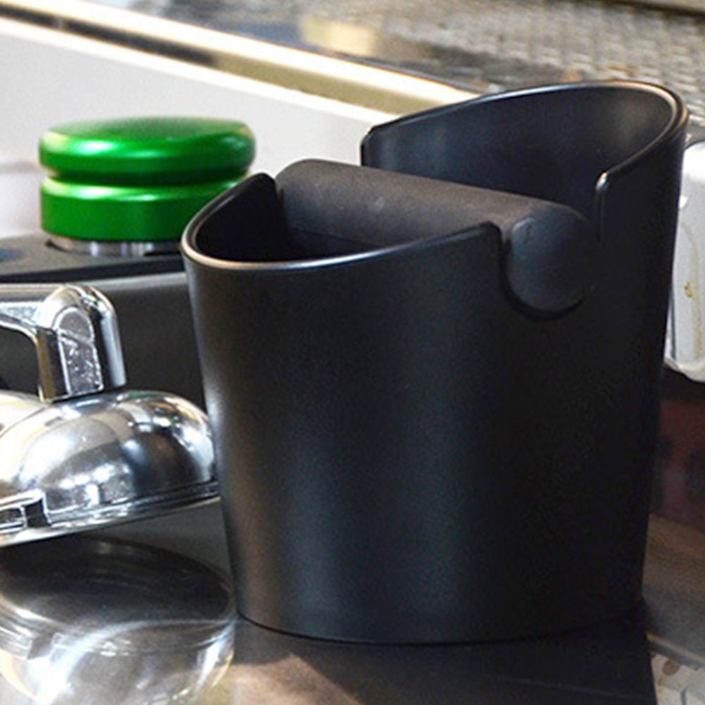Coffee Knock Box Anti-Slip Coffee Slag Grounds Bucket with Rubber Bar Coffee view 7