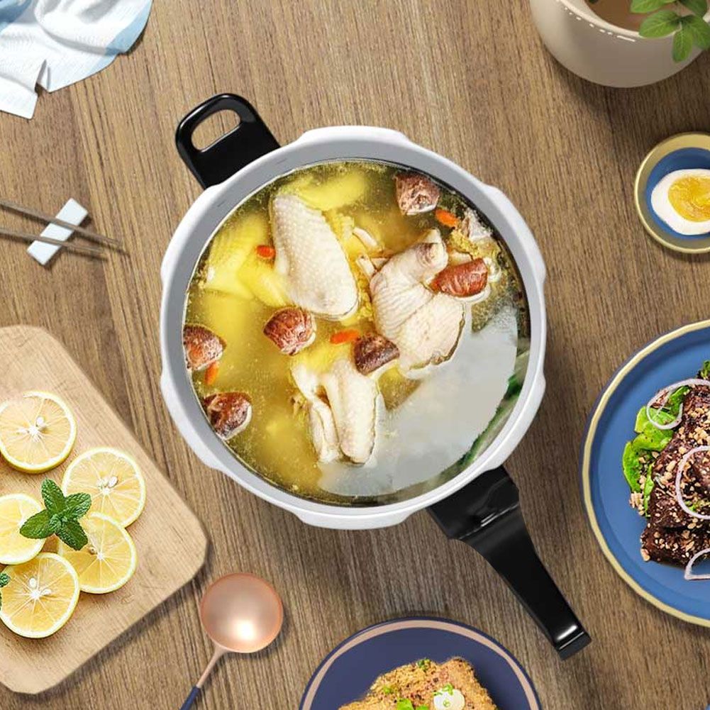 Explosion Proof Household Pressure Cooker with Steaming Layer for Gas Electric view 7