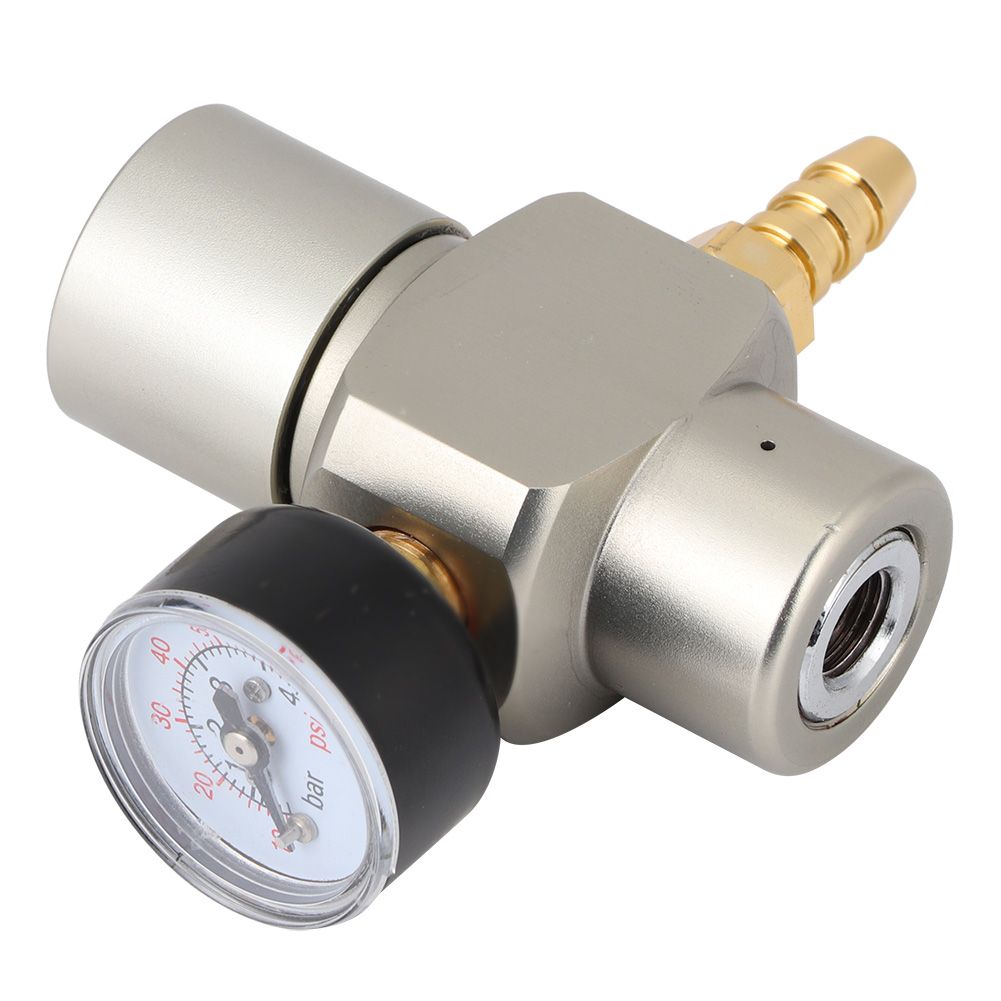 3/8in Quick Connector CO2 Mini Regulator Pressure Gauge for Soda Container