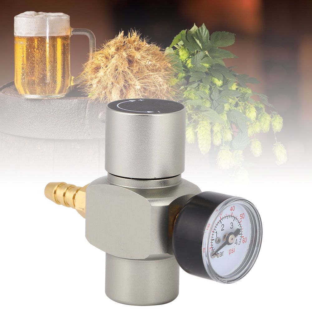 3/8in Quick Connector CO2 Mini Regulator Pressure Gauge for Soda Container view 6