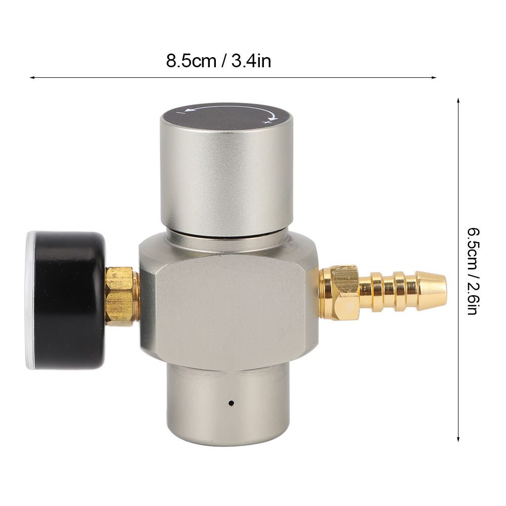 3/8in Quick Connector CO2 Mini Regulator Pressure Gauge for Soda Container view 10