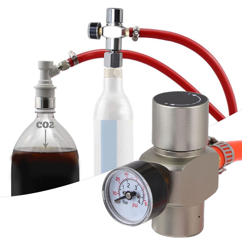 Tr21x4 CO2 Mini Gas Regulator Keg Adapter Pressure Gauge Charger Kit Soda view 6