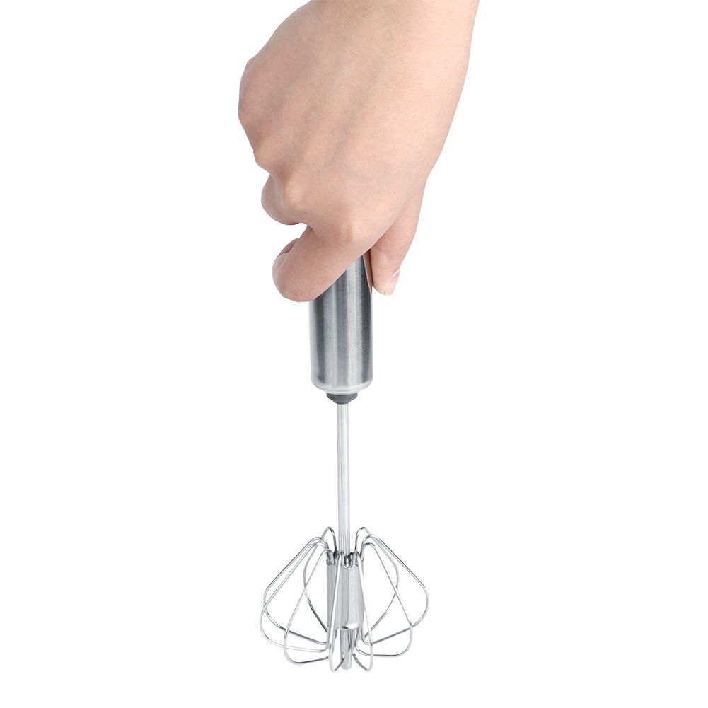 Household Stainless Steel Semi Automatic Egg Beater Cream Mixer Blender view 3