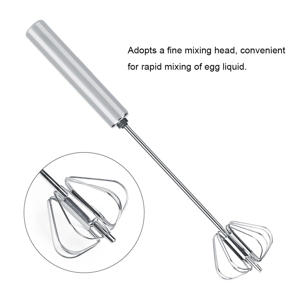 Household Stainless Steel Semi Automatic Egg Beater Cream Mixer Blender view 8