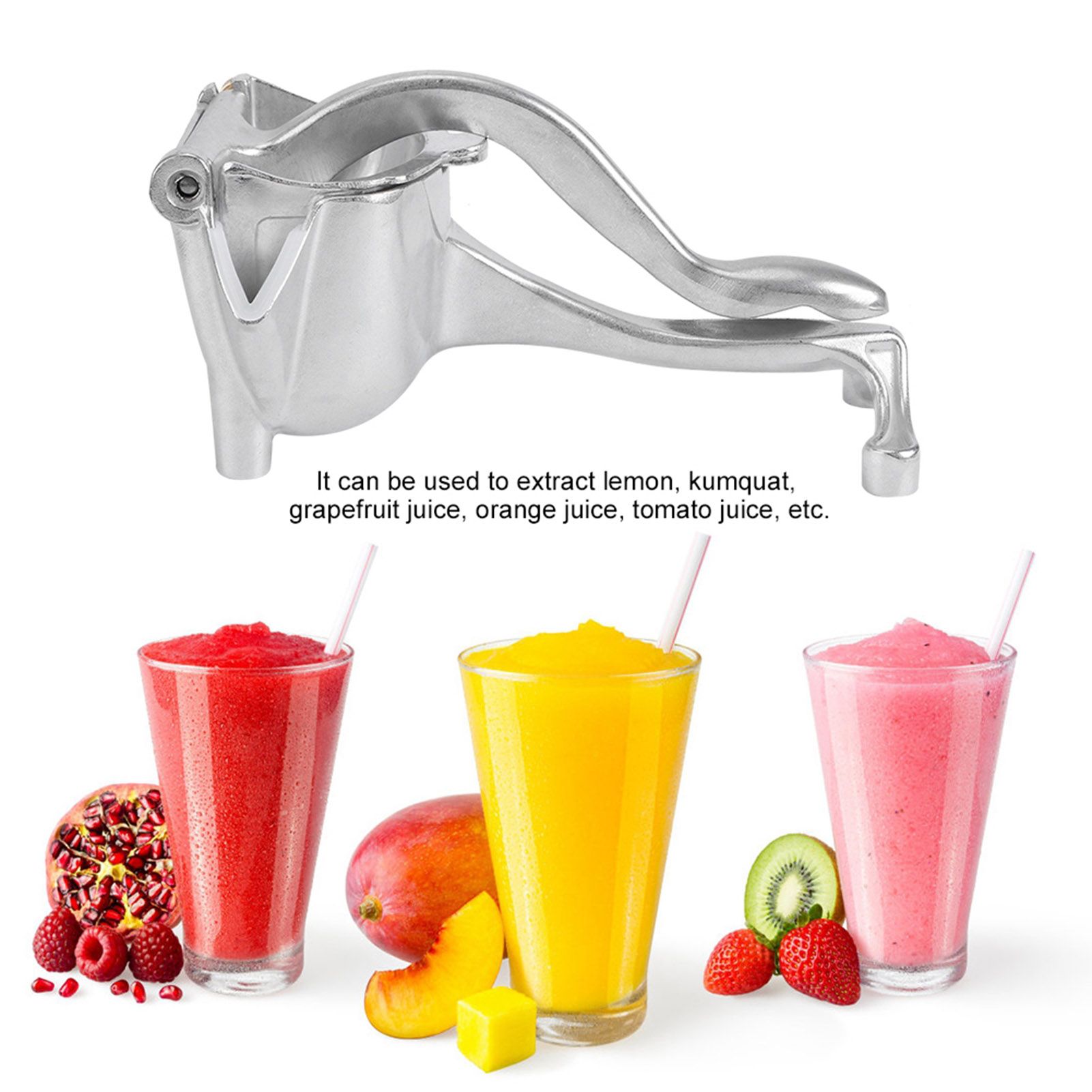 Aluminum Alloy Portable Manual Fruit Juicer Lemon Orange Squeezer Extractor view 7