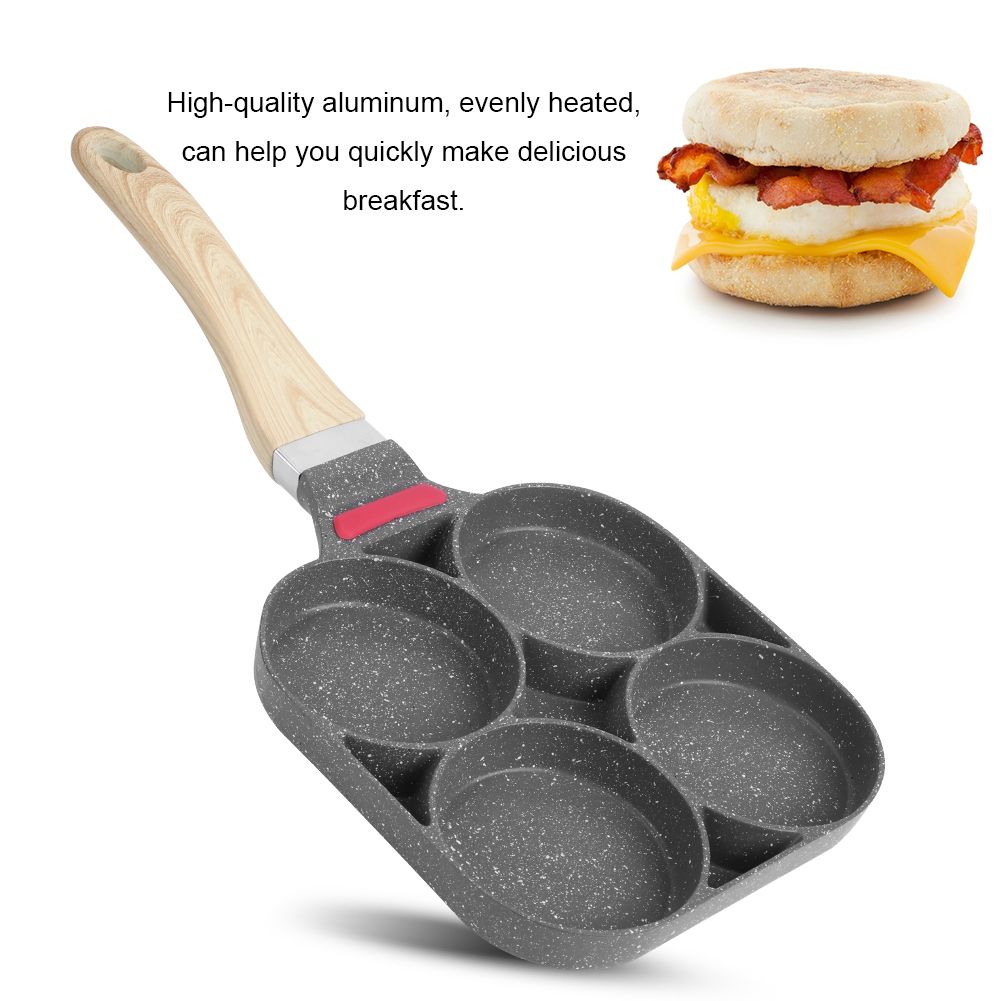 Kitchen Breakfast Pancake Cooking Pan Aluminum Frying Pan Mold for Egg view 10