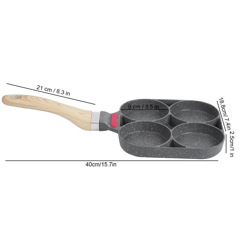 Kitchen Breakfast Pancake Cooking Pan Aluminum Frying Pan Mold for Egg view 12