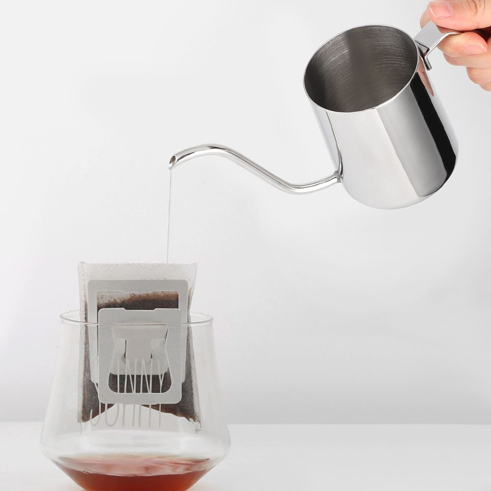 250ml Stainless Steel Coffee Pot Long Spout Kettle with Handle for Home Coffee view 3