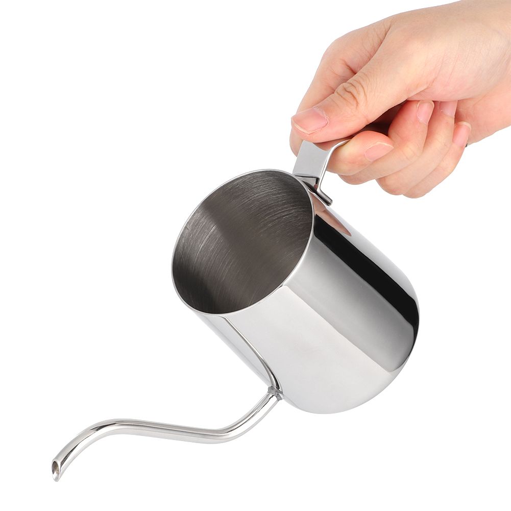 250ml Stainless Steel Coffee Pot Long Spout Kettle with Handle for Home Coffee view 7
