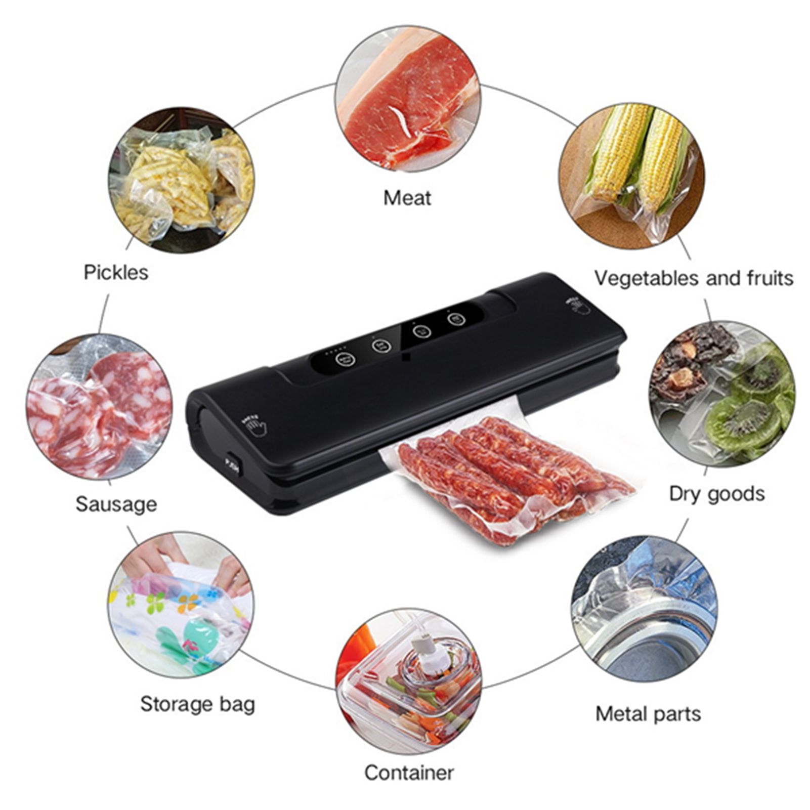 Vacuum Sealer Machine Automatic Food Sealer Food Savers Home KitchenEU Plug view 10