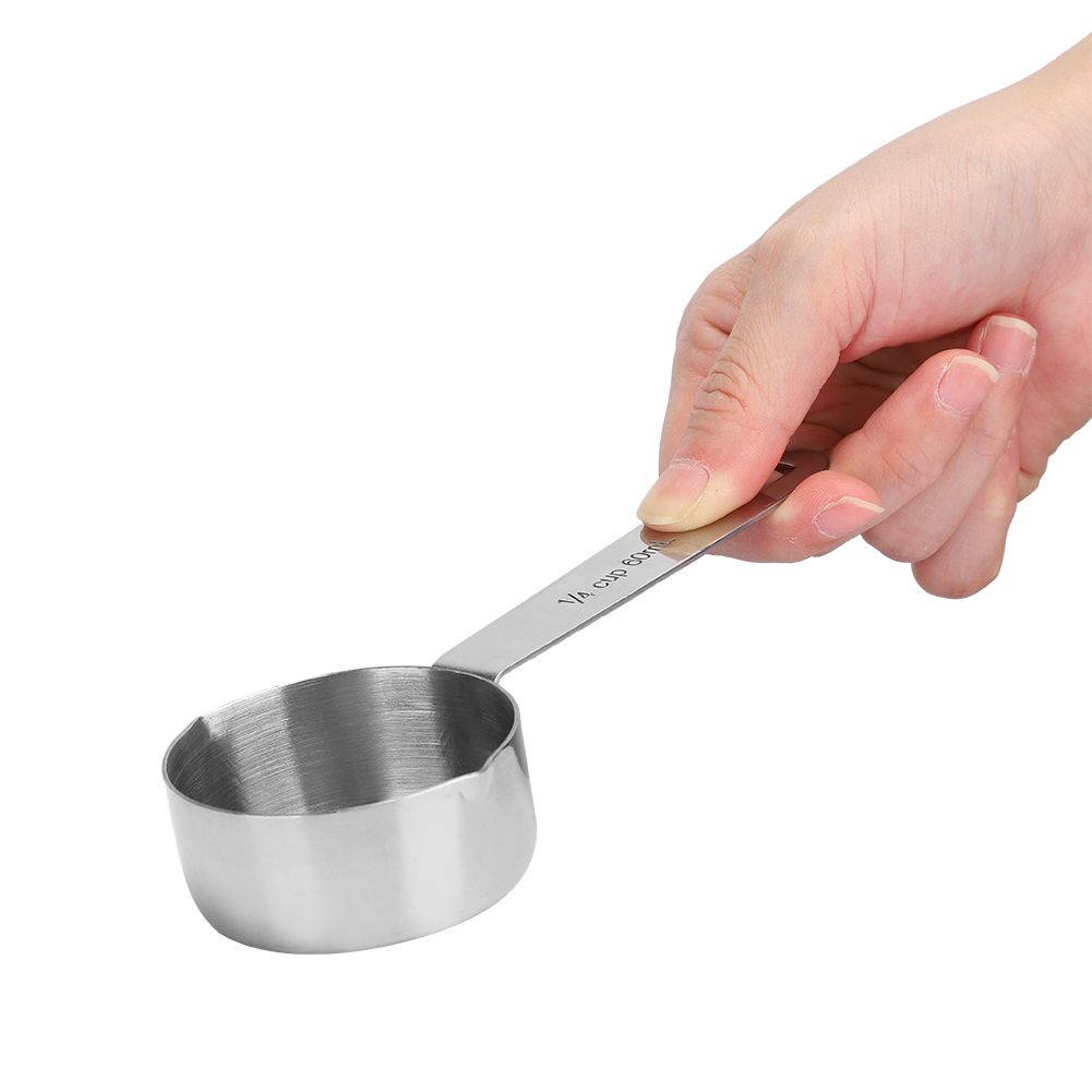 4Pcs/set Stainless Steel Measuring Cups Spoons Tableware Kitchen Baking Tools view 10