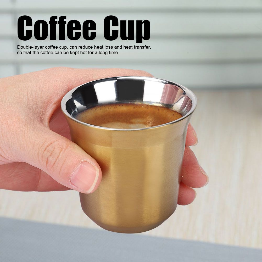 304 Stainless Steel Heat Insulated Double Layer Coffee Cup Mug for Home Coffee view 7