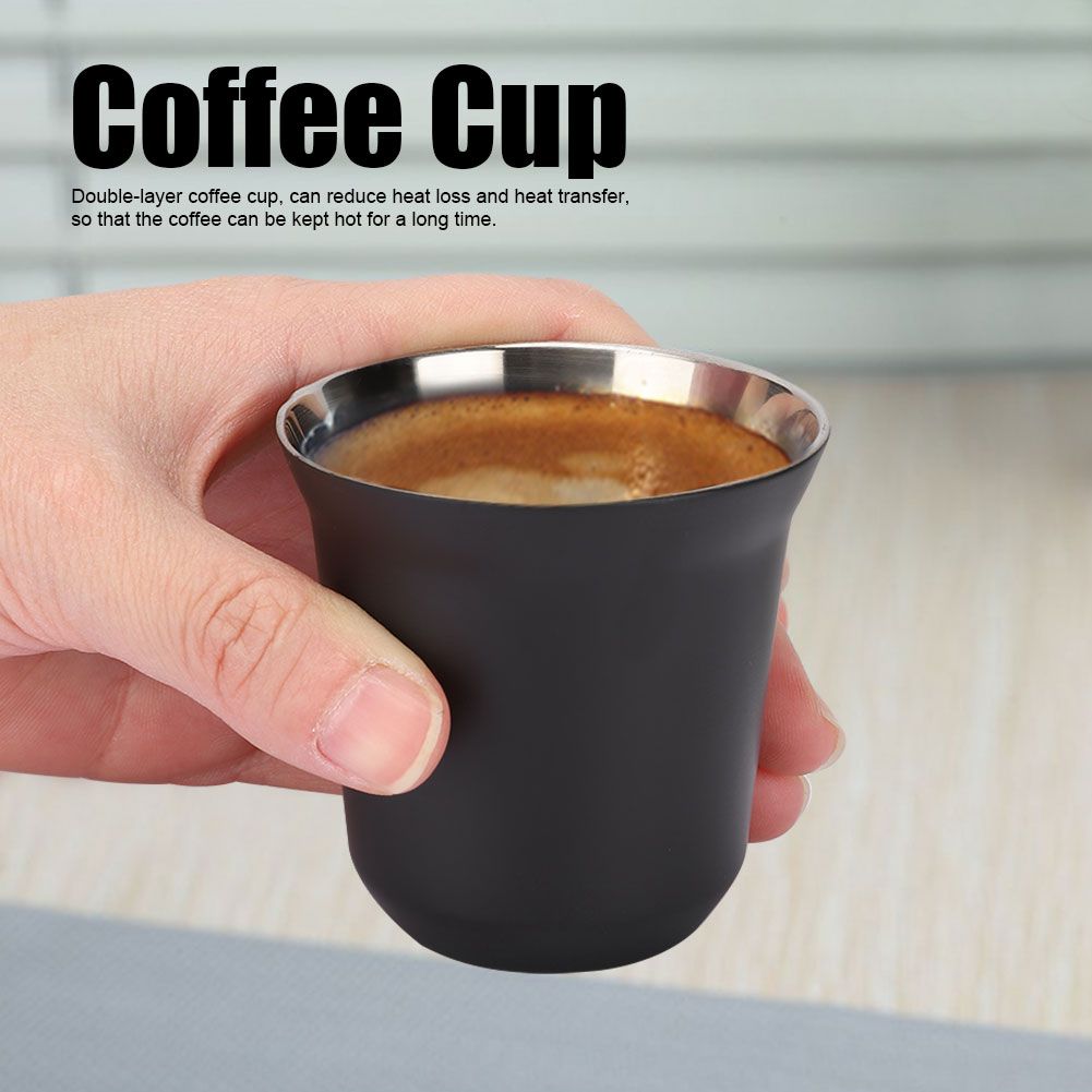 304 Stainless Steel Heat Insulated Double Layer Coffee Cup Mug for Home Coffee view 7
