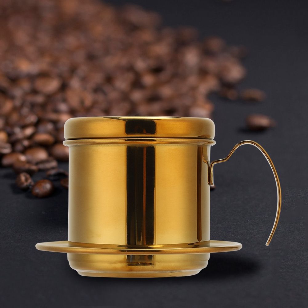 Stainless Steel Vietnamese Style Coffee Maker Pot Coffee Drip Brewer for Home view 4