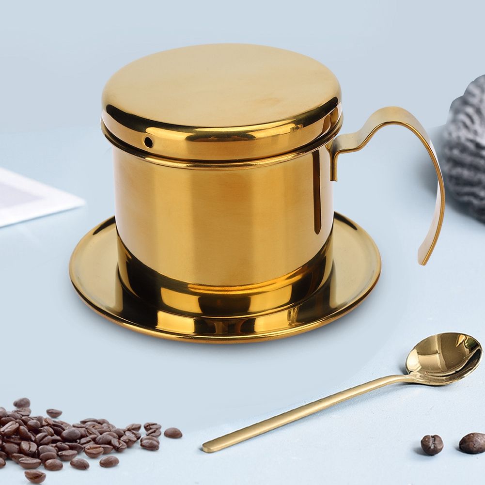 Stainless Steel Vietnamese Style Coffee Maker Pot Coffee Drip Brewer for Home view 5
