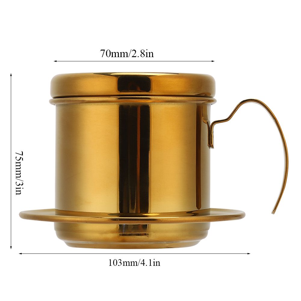 Stainless Steel Vietnamese Style Coffee Maker Pot Coffee Drip Brewer for Home view 10
