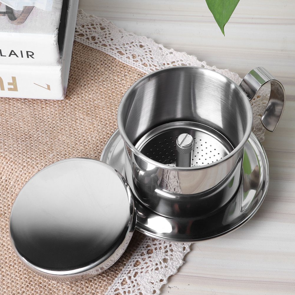 Portable Stainless Steel Coffee Drip Filter Coffee Maker Pot for Home Kitchen