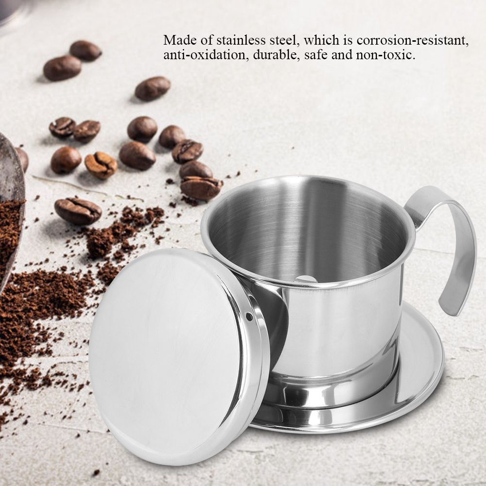 Portable Stainless Steel Coffee Drip Filter Coffee Maker Pot for Home Kitchen view 8