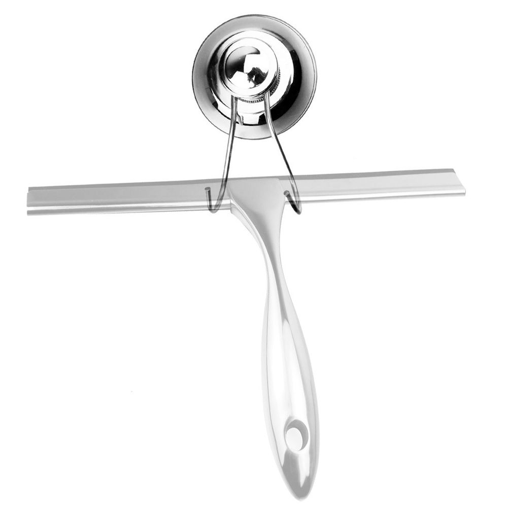 Stainless Steel Glass Cleaner Window Wiper Bathroom Glass Tile Scraper with view 2