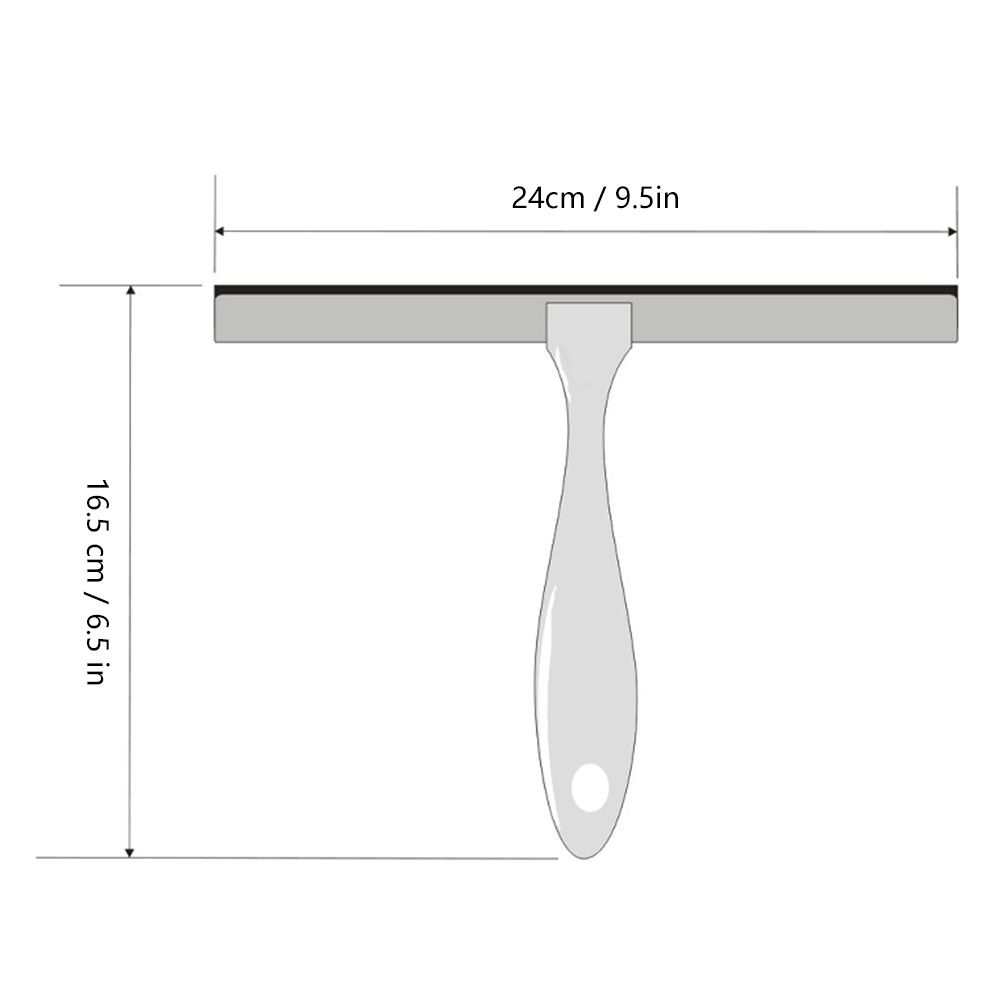 Stainless Steel Glass Cleaner Window Wiper Bathroom Glass Tile Scraper with view 9