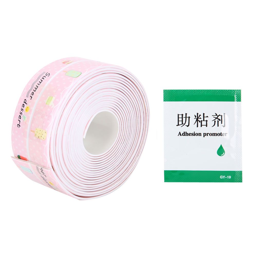 PVC Gaps Waterproof Sealing Strip Stovetop Toilet Self Adhesive Tape for view 2