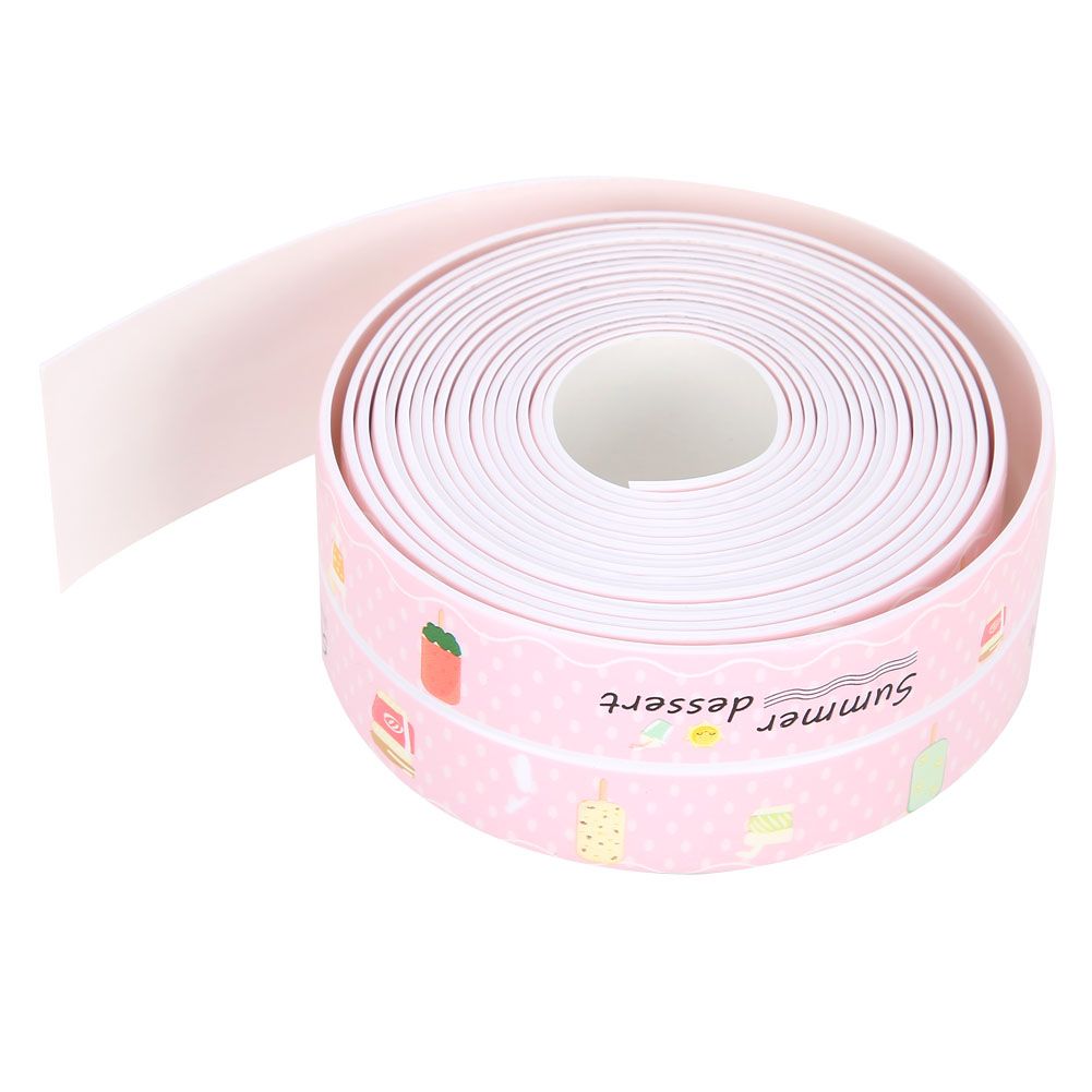 PVC Gaps Waterproof Sealing Strip Stovetop Toilet Self Adhesive Tape for view 3