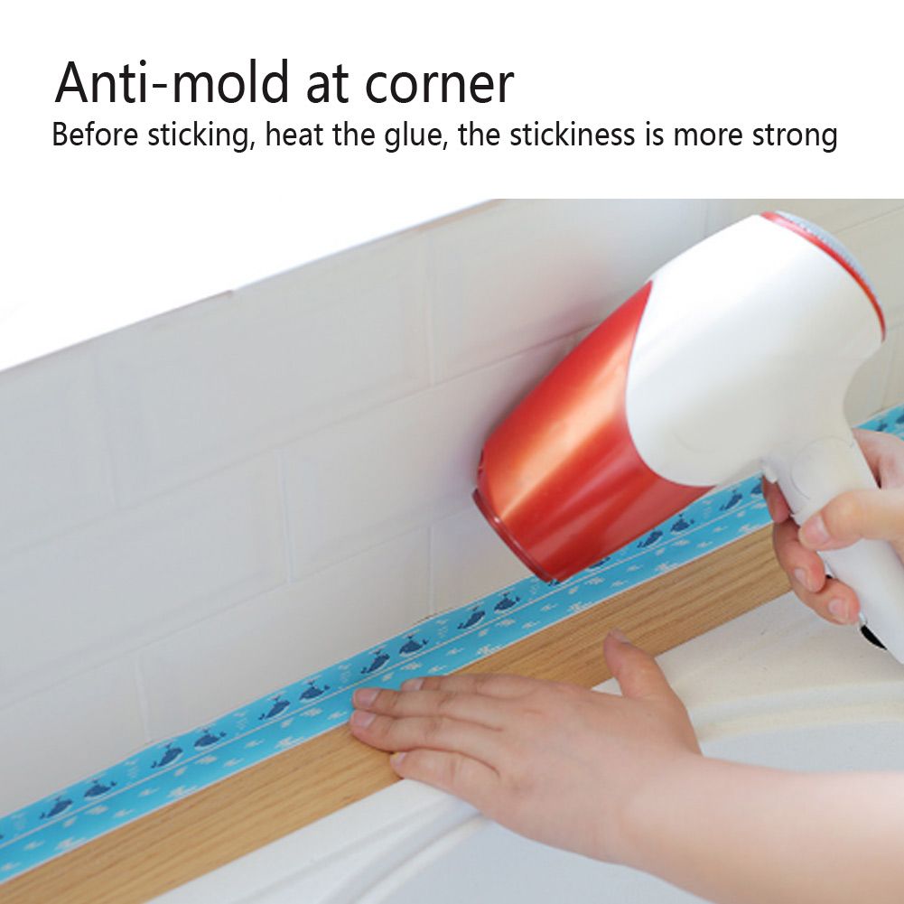 PVC Gaps Waterproof Sealing Strip Stovetop Toilet Self Adhesive Tape for view 9