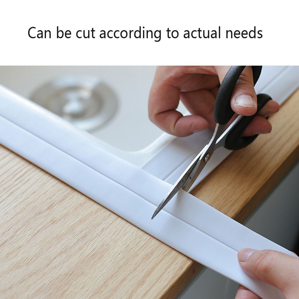 PVC Gaps Waterproof Sealing Strip Stovetop Toilet Self Adhesive Tape for view 10
