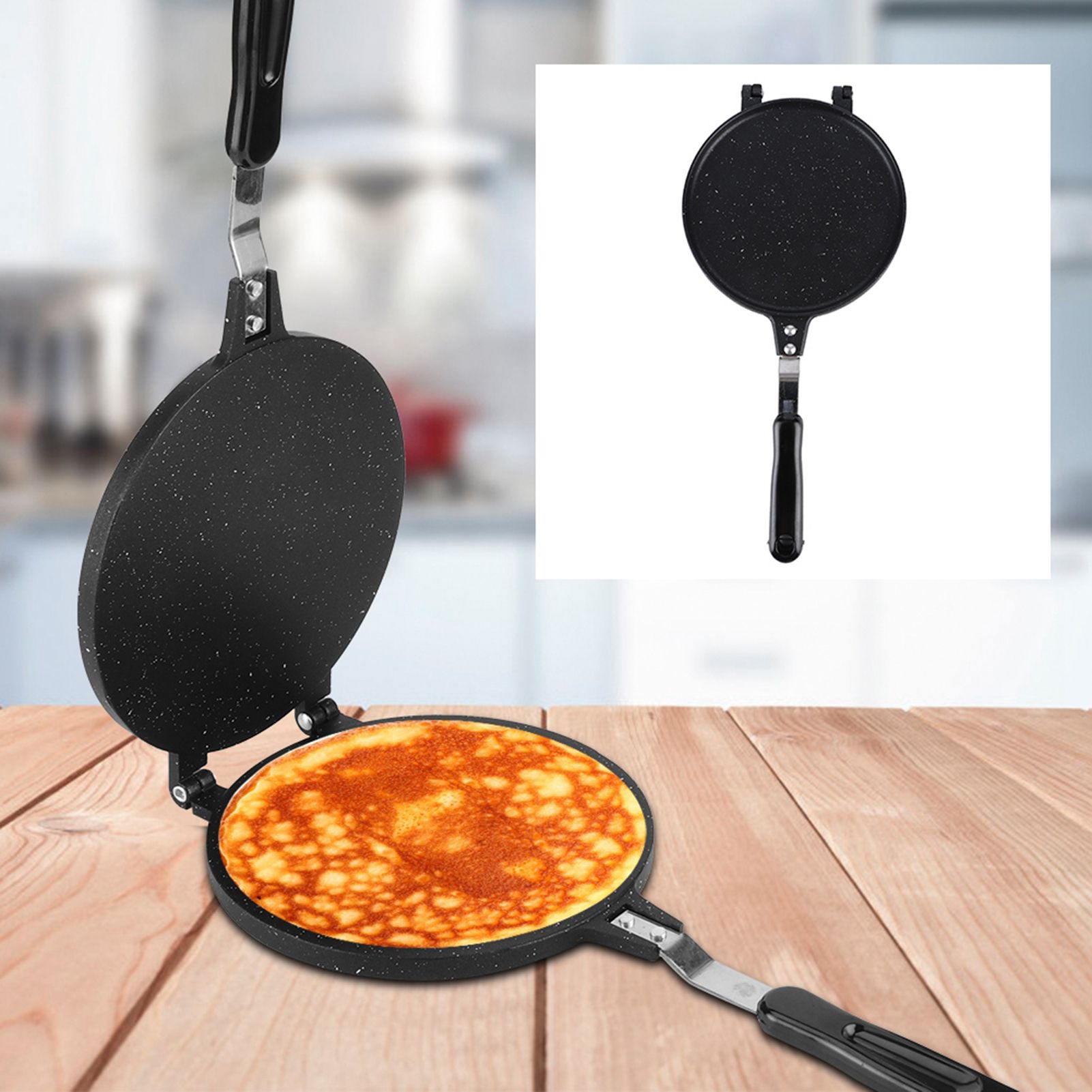 Household Round Shape Eggs Roll Maker Waffle Baking Mold Kitchen Baking Tool view 3