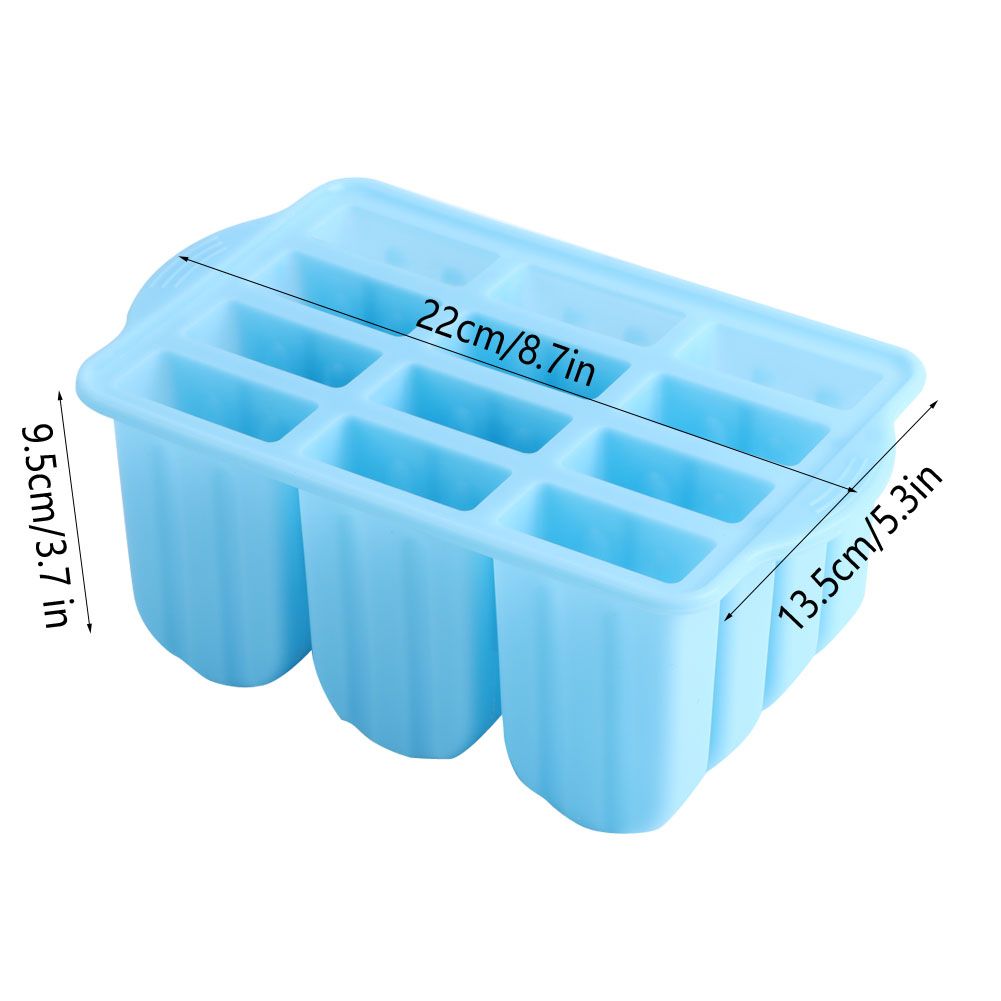12-Grids Food Grade Silicone Ice Cream Mold Maker Making Tool with Cover and view 8