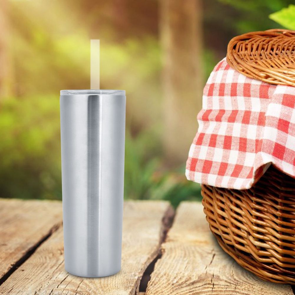 20oz Stainless Steel Travel Cup Water Mug with Lid for Coffee Tea Beverages view 3