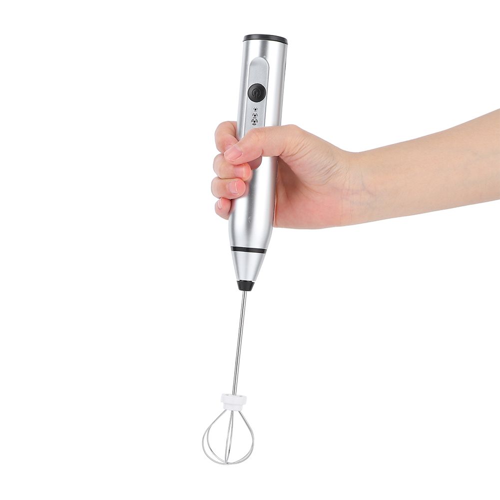 Rechargeable Milk Frother Electric Coffee Mixer Handheld Egg Beater Household view 10